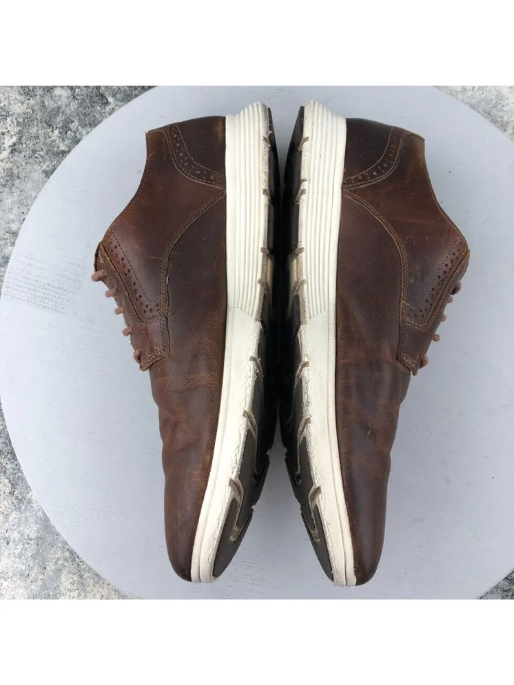 Timberland Men's Size 10.5 Franklin Park Brogue Brown Leather Oxfords A22PC